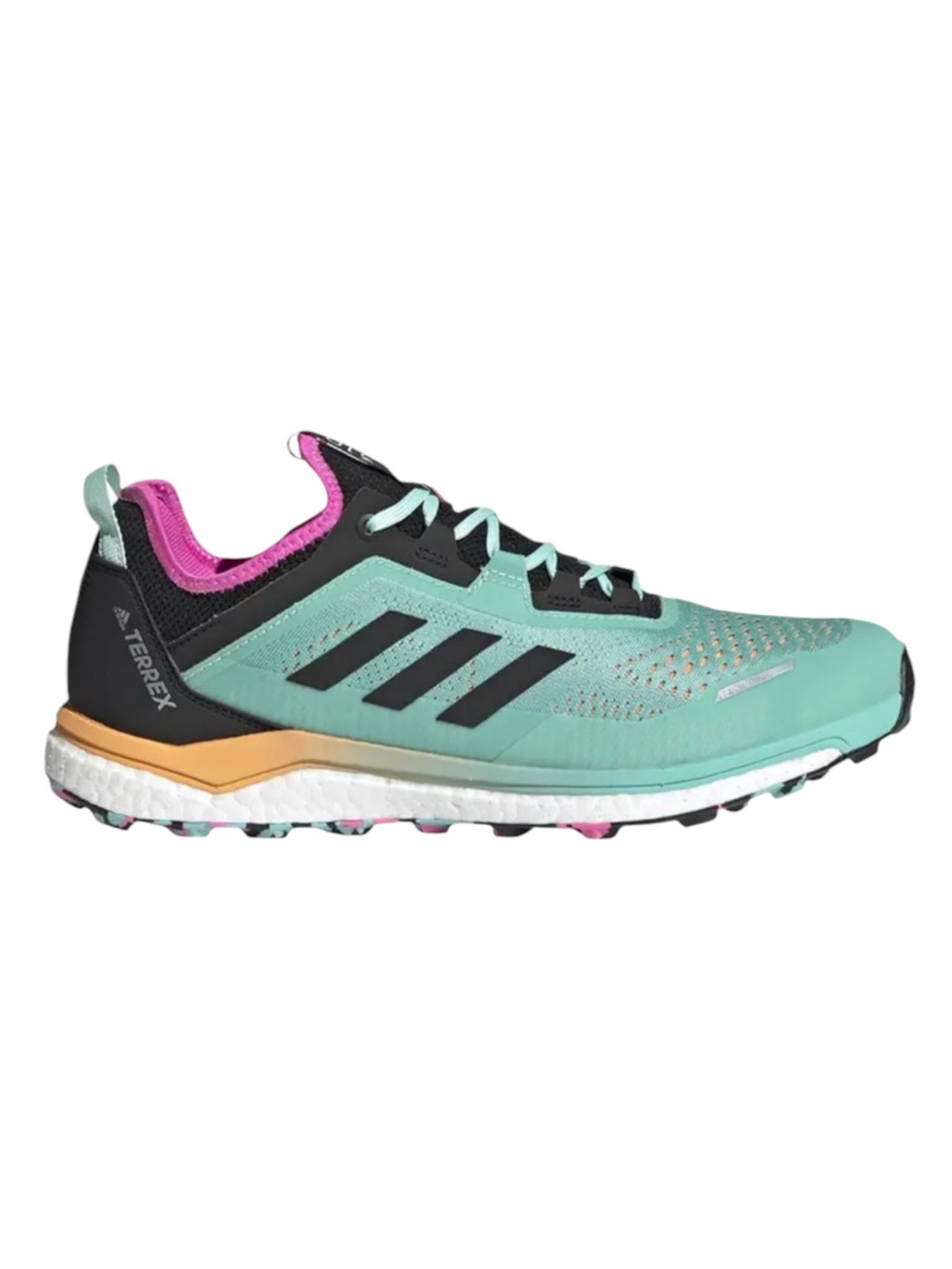 Adidas TERREX AGRAVIC FLOW Sneakers in Acid Mint/Core Black W/ Screaming Pink